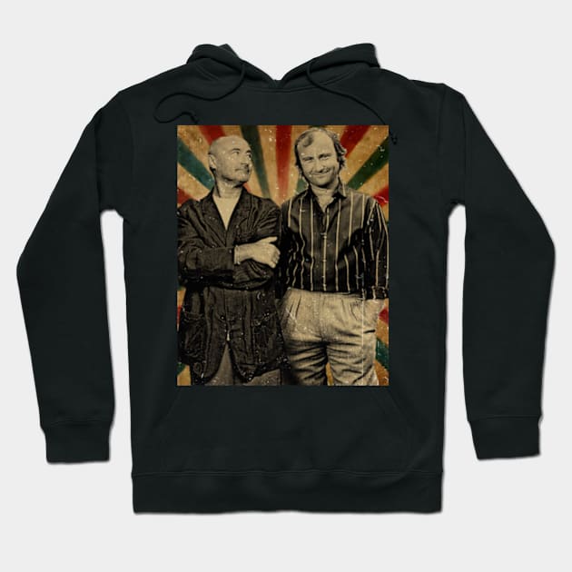 Phil Collins Flashback  - Photo Vintage Retro Look Fan Design Hoodie by Janji Joni